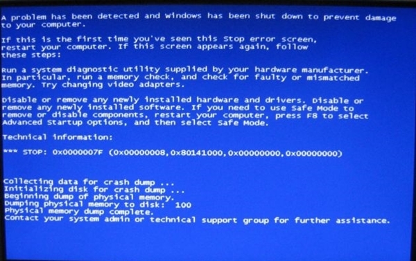 Синий экран смерти компьютера